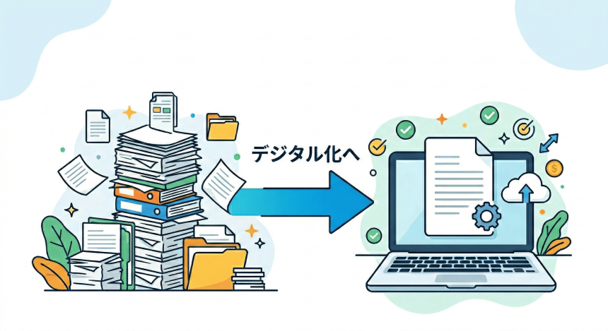 会議資料をペーパーレスに！有電が紙の削減に挑戦します