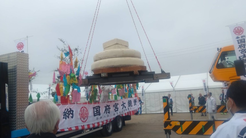地域イベント 大鏡餅の奉納！